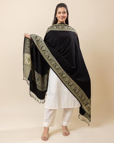 Image of Wrap me Warm Shawl for Women | Soft Viscose Acrylic Poly Wool Shawl - Warm & Lightweight Winter Wrap - Stylish Ethnic Stole for Women - 1010