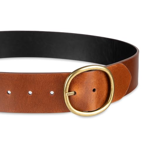 Cole Haan womens Reversible Circle Flip-buckle 2" Wide Width Belt for Dresses, Blazers, Skirts3