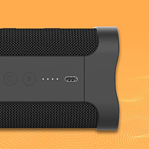 Image of Skullcandy Terrain XL Wireless Bluetooth Speaker - IPX7 Waterproof Portable Speaker, 18 Hour Battery, Nylon Wrist Wrap, True Wireless Stereo (Black)
