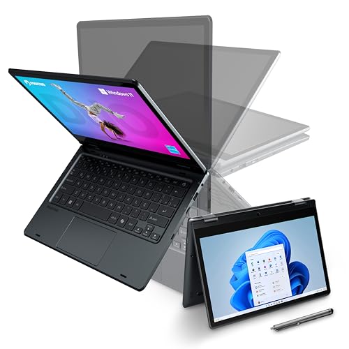 Notebook 2 em 1 Positivo Duo Intel Celeron N4500 4GB RAM 128GB de Armazenamento Tela 11' HD IPS touch com caneta capacitiva, Windows 11 Home – Cinza – C4128E