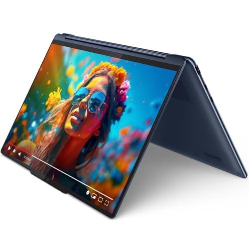 Lenovo Yoga 9 2-in-1 Convertible 14IMH9 Laptop (Intel Core Ultra 7 155H CPU | 16GB DDR5 RAM | 1TB M.2 NVMe SSD | Intel Arc Graphics | Windows 11 Home | 14 2.8K 120Hz OLED Touchscreen) - Cosmic Blue