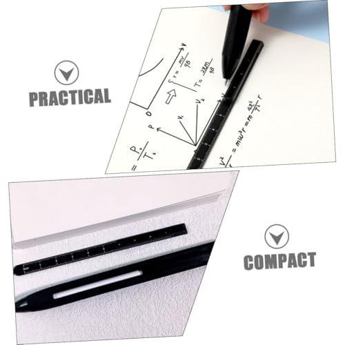 Bolígrafos de tinta gel con regla HOMSFOU, 5 unidades miniatura 3