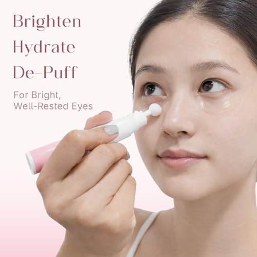 Image of Seoulskin under eye cream | dark circles removal for women and men | Under Eye Gel to Reduce Dark Circles, Puffiness & Wrinkles With Built-in Cooling Massage Roll-On Applicator | 5% Niacinamide, 2% Alpha Arbutin | 15 ml