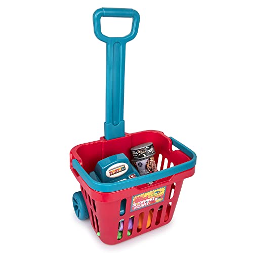Toy Shopping Cart Play Set, Plastic Food Toys, Interactive Play Set, Learning Resources & Pretend Play Fun, Ages 3+ #TOP7
