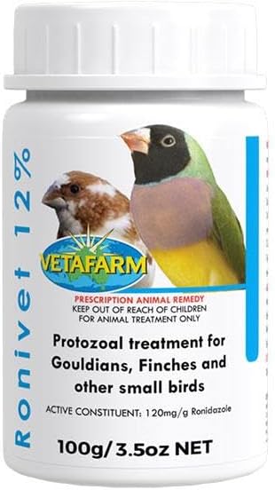 Ronivet 12% Effectively Treats Small Birds and Pigeons 100g
