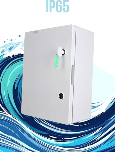 RoadEu – Weatherproof Junction Box IP65 400x300x165mm – Electrical Enclosure with Lockable Door and Mounting Plate – Empty Wall-Mounted Box for Outdoor & Industrial Use - Image 3