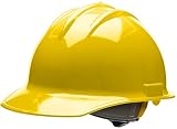 Bullard 30YLR Classic Cap Style Hard Hat, 6 Point Ratchet Suspension, Yellow, One Size