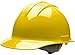 Bullard 30YLR Classic Cap Style Hard Hat, 6 Point Ratchet Suspension, Yellow, One Size