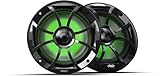 wet sounds | Recon 6-BG RGB | High Output Component Style 6.5' Marine Coaxial Speakers with Black Grille and RGB Backlighting