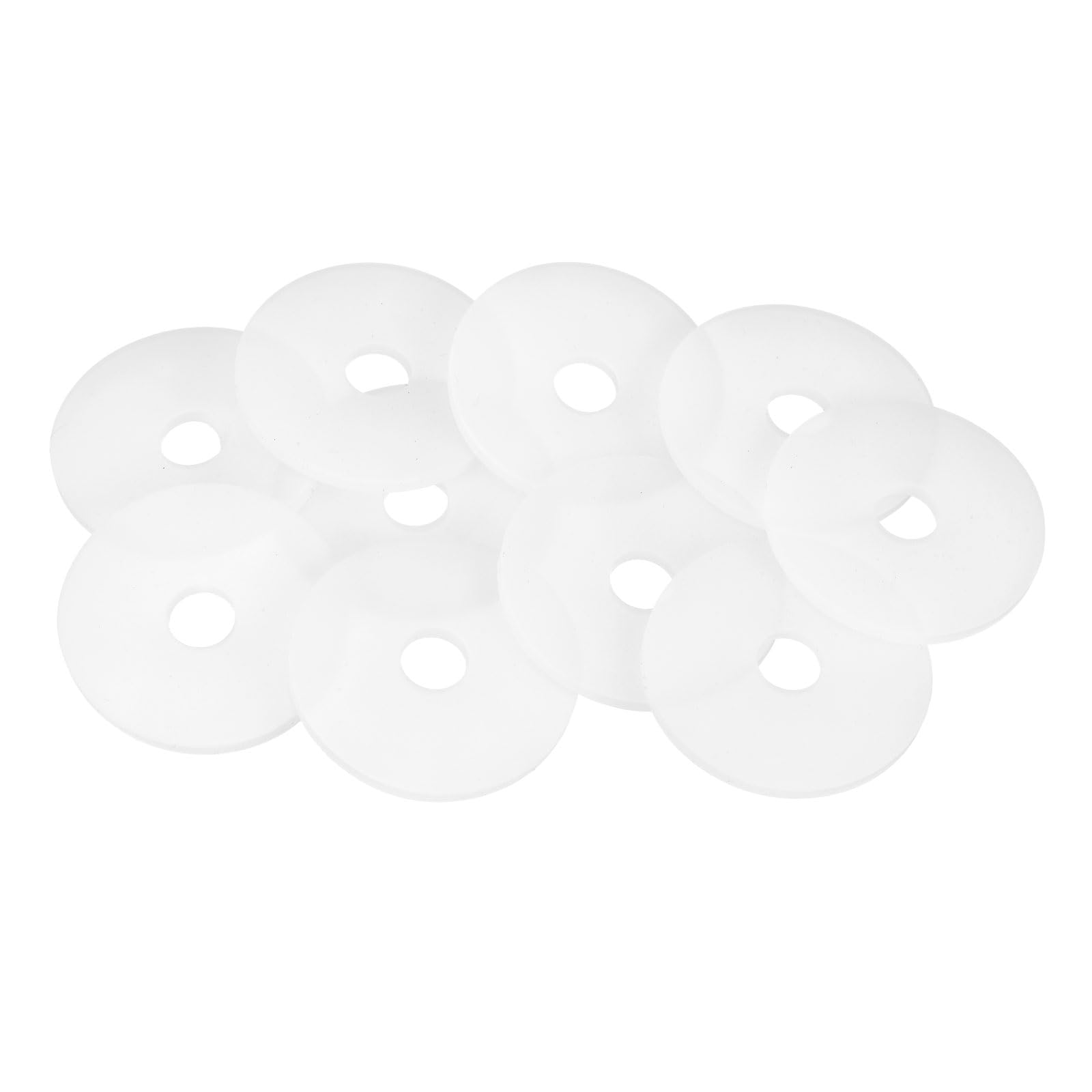 DEFANEX 10pcs M12 Silicone Flat Washer (12mm ID 50mm OD 3mm Thick) - Flexible O-Ring Sealing Fastener Spacer Gasket Washer Grommets Accessories for Faucet Water Hose Valve Pump
