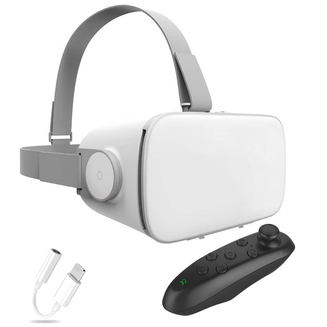 Occhiali VR, Visore Realtà Virtuale, Cuffie 3D VR Compatibile con Tutti Gli, Lente Regolabile per Film e Giochi 3D, per iPhone 13 Pro Max/13 Pro/13/12/11, per Samsung Galaxy S21, Huawei, Xiaomi