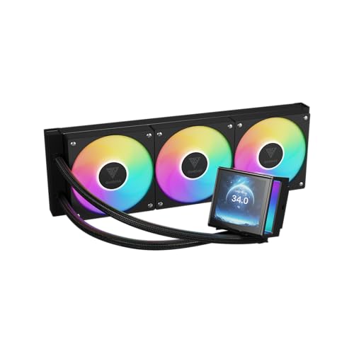 Image of Water Cooler Gamdias Chione P5-360 Black RGB with 3.4 inch 360mm IPS LCD Screen