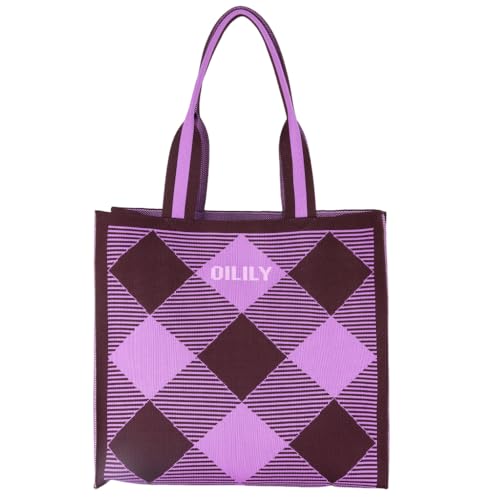 Sac shopper Susan Oilily pourpre grand volume pour ranger tout
