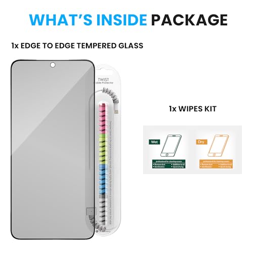 Image of FIRST MART Matte Anti-Glare Tempered Glass for Samsung Galaxy S25 and Samsung S24 With Installation Kit | Military-Grade Gaming Screen Protector & Cable Guard | Edge to Edge Coverage | Black