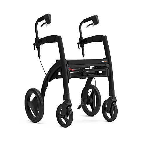 Rollz Motion 2, andador rollator y cochecito de un solo ayuda, color negro