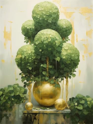 Lienzos para pintar por numeros en el salon manualidades adultos de plantas y relax en casa