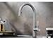 BLANCO Candor-S, Einhebelmischer, Küchenarmatur mit ausziehbarer Schlauchbrause, Massiv-Edelstahl gebürstet, Hochdruck, 523121