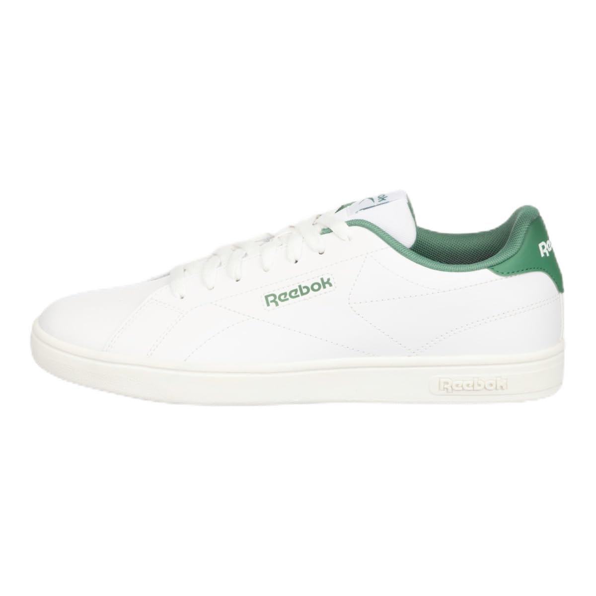 Reebok Unisex Court Clean Trainers, White/White/FIELDGREEN, 44.5 EU