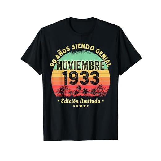 90 Años Cumpleaños Regalo Noviembre 1933 Noviembre 90 Años Camiseta