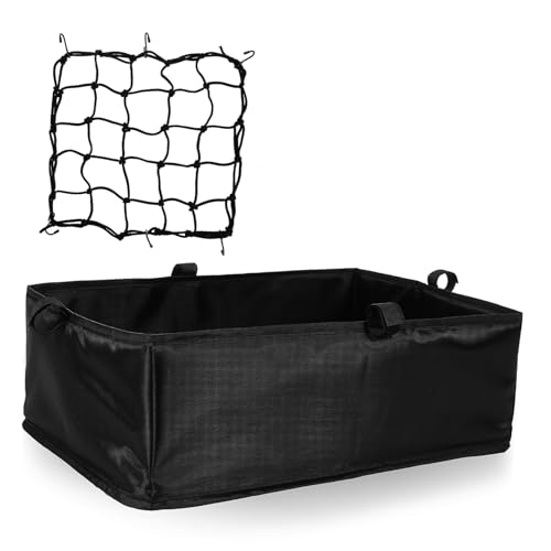 SUPVOX Heavy Duty Oxford Cloth Storage Bag for Front Rear Bike Rack Versatile Bike Accessories for Groceries Camping Gear and Daily Essentials