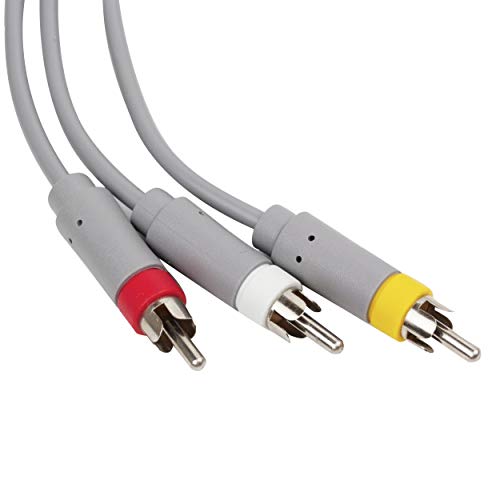 Beastron Wii AV Cable, 6 FT AV Composite Cable 3 RCA for Nintendo Wii