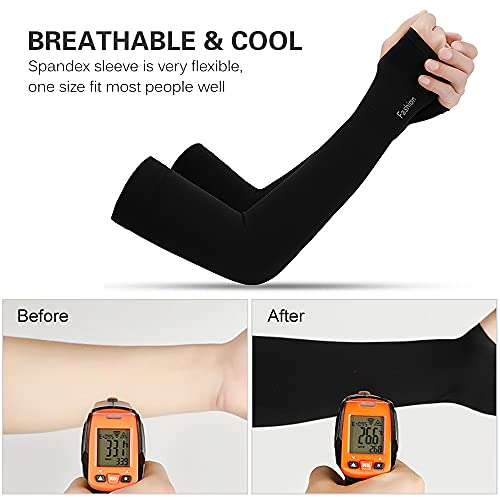 Moochy 1 par de mangas de braço de resfriamento capa protetora de braço absorvente UV para ciclismo