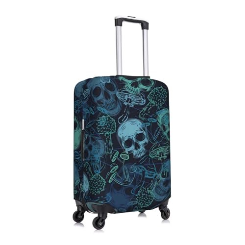 Blue Camouflage Grunge Style Travel Luggage Cover Suitcase Protector Bag,Double-Sided Printed Fits 18-32 Inch Luggage,Suitcase Sleeve For Kid And Adult,Medium3