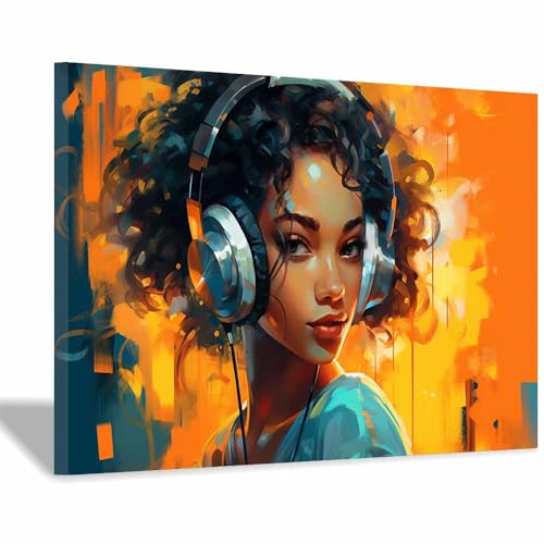 Toile peinture portrait pour raviver un mur blanc triste 40x60