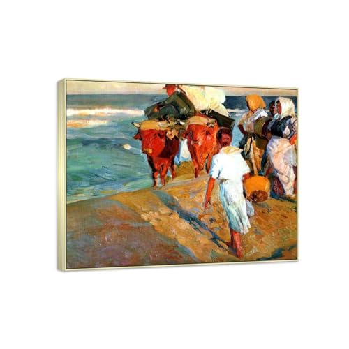Reproduction peinture d'art Joaquin Sorolla tableau toile 38x30cm salon
