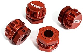 Integy RC Model C30181RED Billet Machined Wheel Adapters for Arrma 1/7 Limitless All-Road Speed Bash