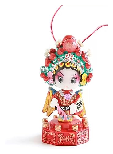 Statuette Opéra de Pékin Chinoiserie, poupée voiture et statue richesse