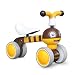 XIAPIA Baby Toddler Tricycle Bike No Pedals 10-36 Months Ride-on Toys Gifts Indoor Outdoor Balance Bike for One Year Old Boys Girls First Birthday Thanksgiving Christmas (Bee)