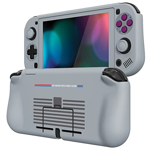 PlayVital ZealProtect Funda Protectora para Nintendo Switch Lite Accesorios Carcasa con Protector de Pantalla&Tapas de Agarre para el Pulgar&Pegatinas de ABXY Dirección Botón(Clásico 1989 GB DMG-01)