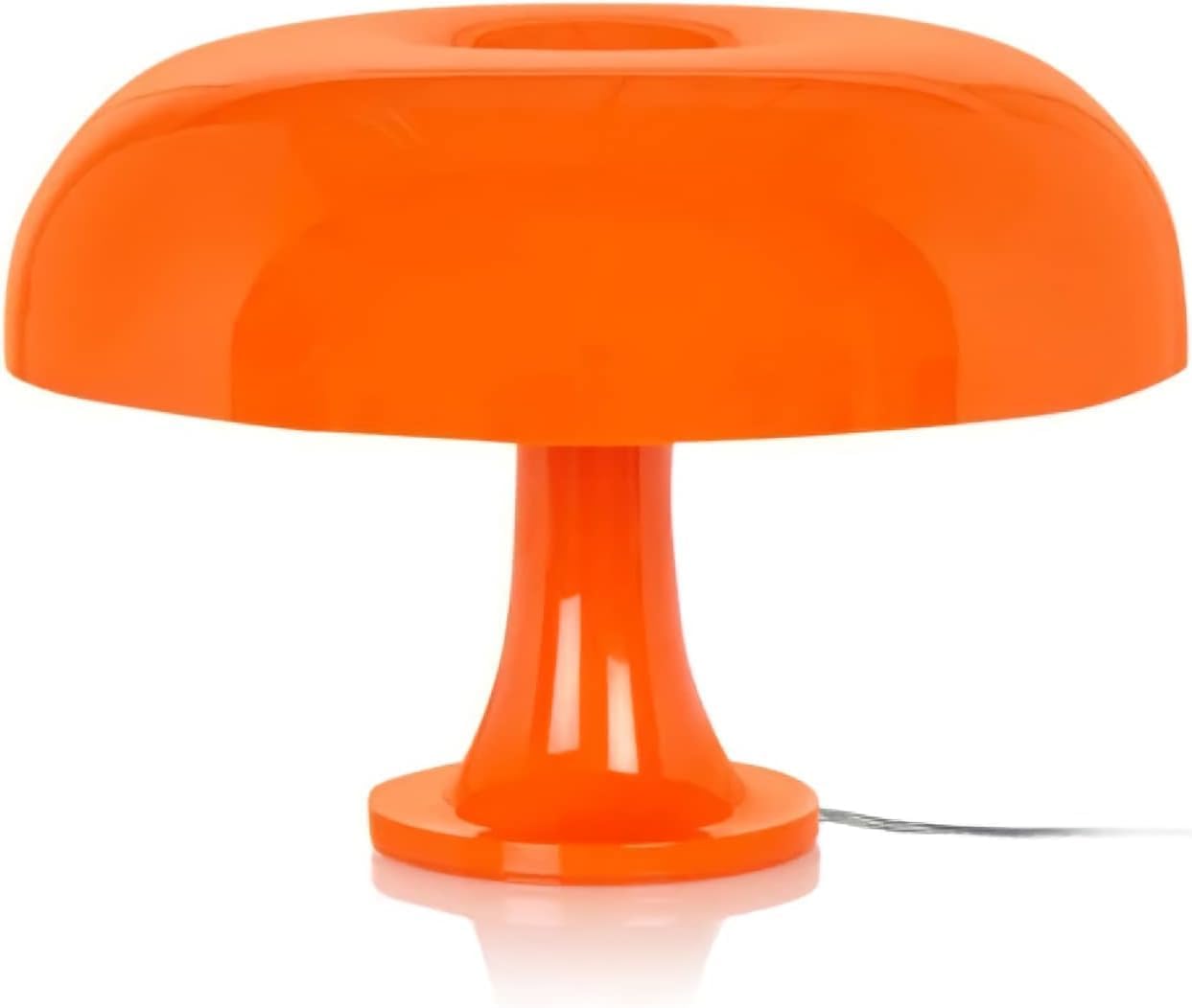 Orange Mushroom Lamp Retro Nesso Table Lamp with Remote That Works Up