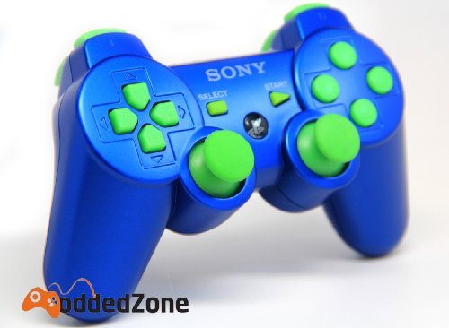 Ps3 Blue/green Rapid Fire Modded Controller 30 Mode for COD Ghost Black Ops 2 Cod Mw3