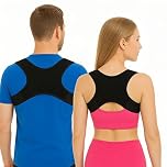 Vaunn Correcteur de posture pour femmes et hommes, soutien dorsal supérieur réglable pour dos de posture - Soutien et soulagement de la douleur du cou, des épaules et du haut du dos
