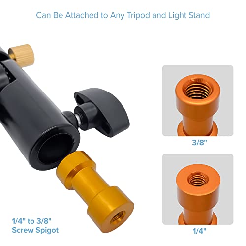 Limostudio Flash Bracket Mount, Swivel Head Adapter, Umbrella Lighting Reflector Holder, Tripod Stand Mount Bracket, Speedlight Holder For Camera Photo Video Shooting, Agg1986 #TOP2