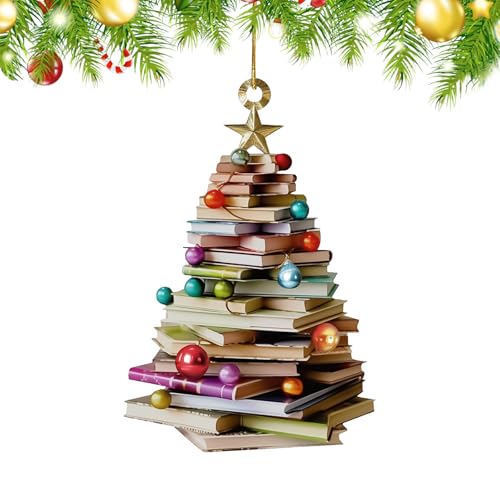 Weihnachtsbaum Anhänger, Weihnachtsbaum Form Bücherregal Anhänger,...
