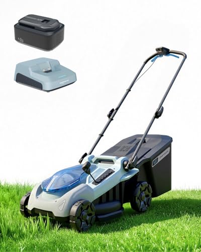 Image of 16-Inch 40V Max Brushless Cordless Electric Push Lawn Mower | Includes 40V Max 4.0Ah battery and charger, 148Wh Total Energy for Fewer Charging Interruptions during Routine Yard Care