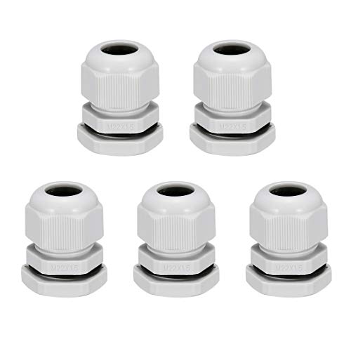 Produktbild von 10x Schlemmer Kabelverschraubung PG11 – IP67 Wasserdicht Für 5-10 Mm Kabel, Grau