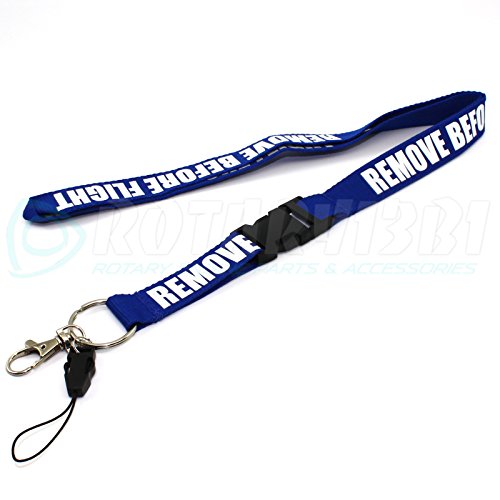 Remove Before Flight Lanyard - Blue - by Rotary1B1
