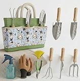 9 PCS Gardening Tools Set with Bag | Heavy-Duty Rust-Proof Hand Tools, with...