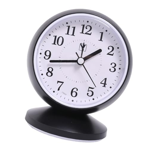 KACCDE Reloj despertador contemporáneo con mecanismo silencioso para decoración de dormitorio de niños, minimalistas, cuadrado, redondo, analógico