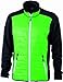 Produktbild James & Nicholson Damen Jacke Jacke Stretchfleece Ladies' Hybrid Jacket grün (black/green/white) Large