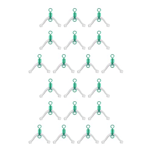 10/20pcsサブリンスプリッター釣り張り手釣りタックルタイツール釣り線スペース分岐コンタクターラインスペース分岐スイベルリングコンタクターデバイスダブルフックサブリン