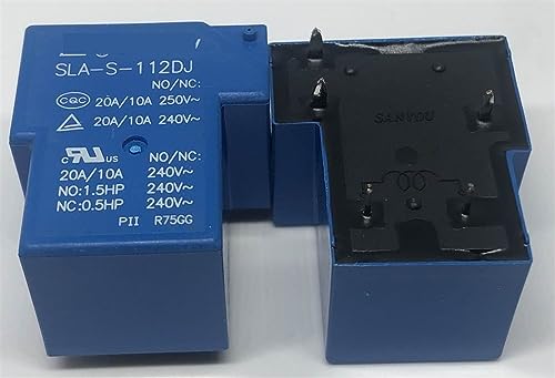 Relé 5 pines SLA-S-112DJ soluciona fallos de arranque en circuitos 12V 2