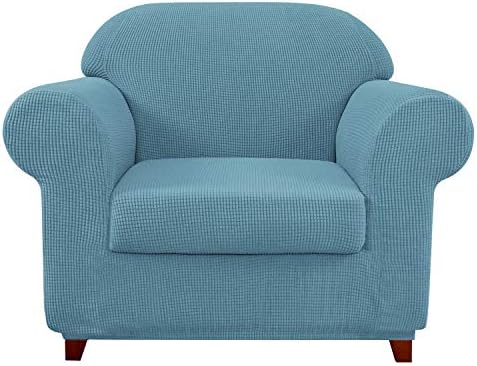 subrtex 3-Seater Sofa Cover with 3 Separate Cushion Covers, Stretch Sofa Slipcover Replacement Furniture Protector (Sofa, Teal)