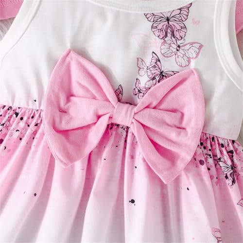 Toddler Girls Princess Dress with Crop Cardigan Dresses Ruffle Shrug Sweaters Kids Fall Spring 2PCS Clothes Girl4