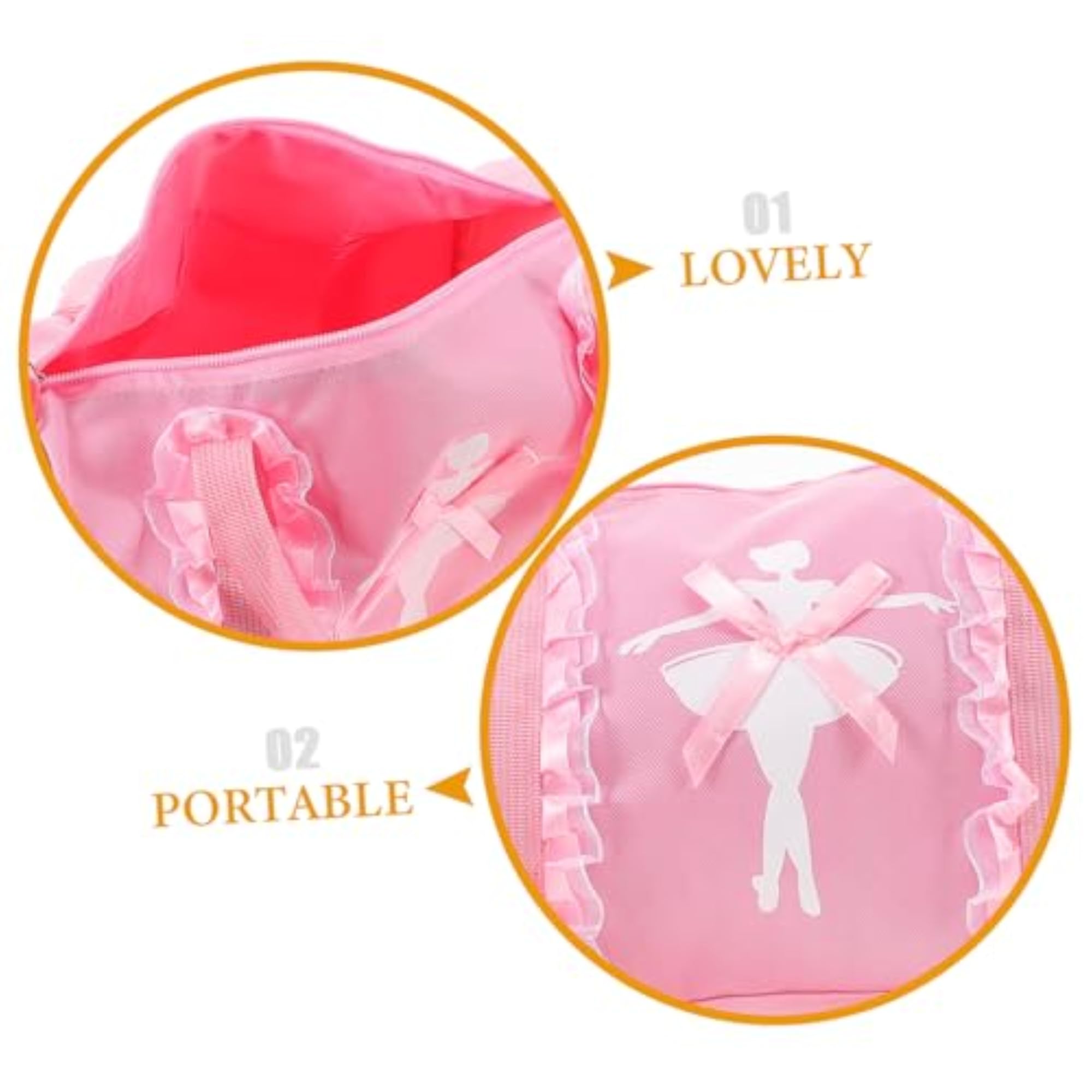 Ballet Dance Tote Bag for Training Travel