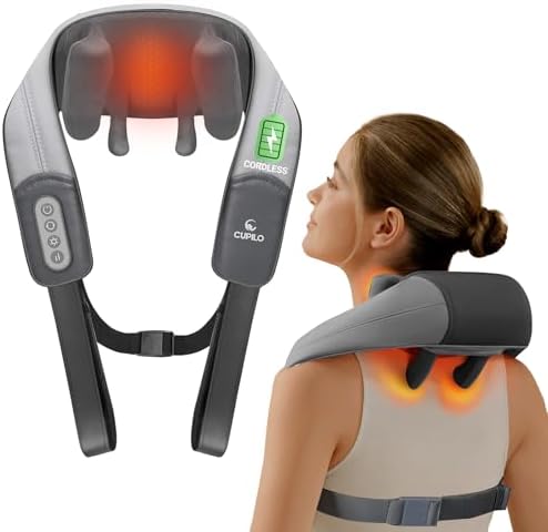 CILI Cordless Neck Massager With Heat, 4D Shiatsu Shoulder
